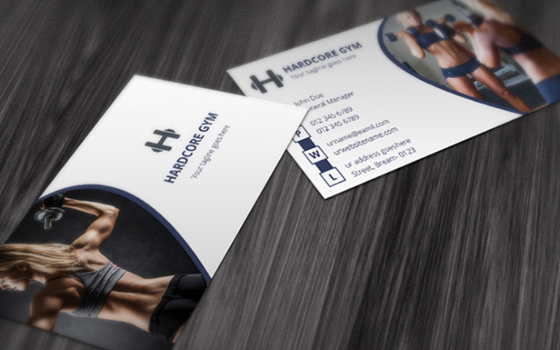 unique personal trainer business cards