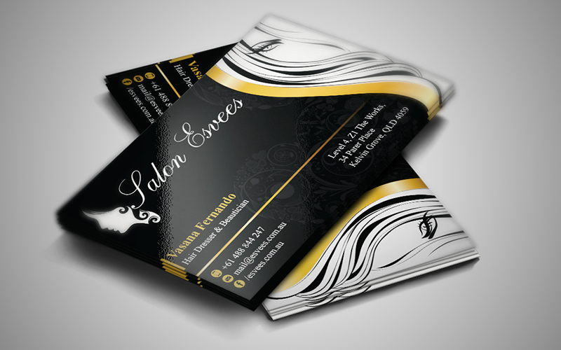 beauty salon business cards