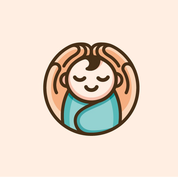 mother and baby logo png