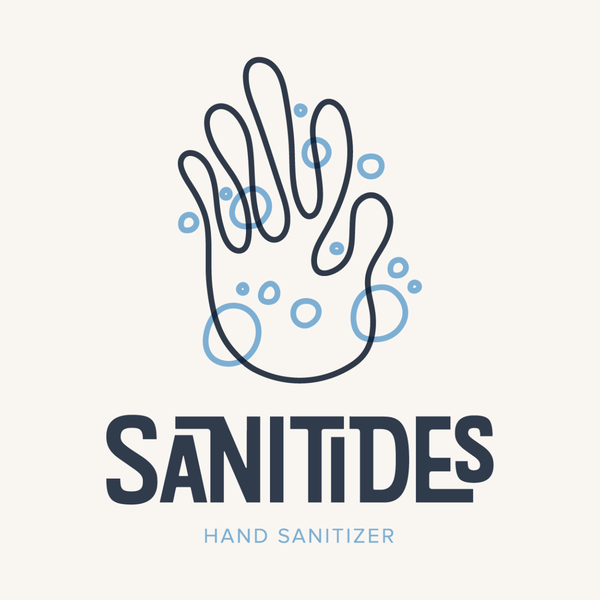 Hand sanitizer badge logo design template illustration. Hand sanitizer icon  for healthy safe product package tag Stock Vector | Adobe Stock