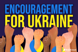 Stand With Ukraine Logo Design