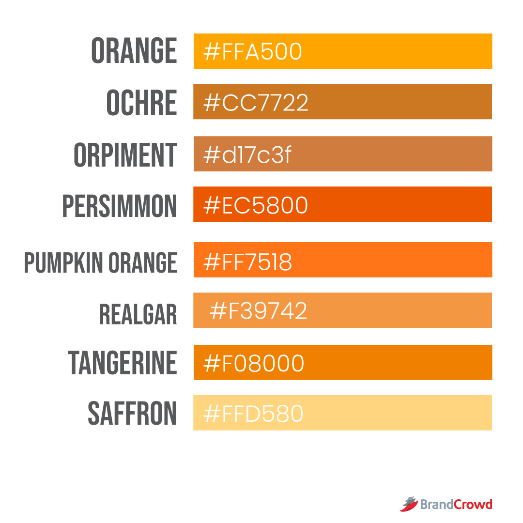The Color Orange Meaning & Psychology BrandCrowd blog