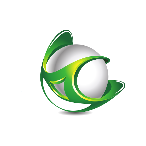 green sphere logo