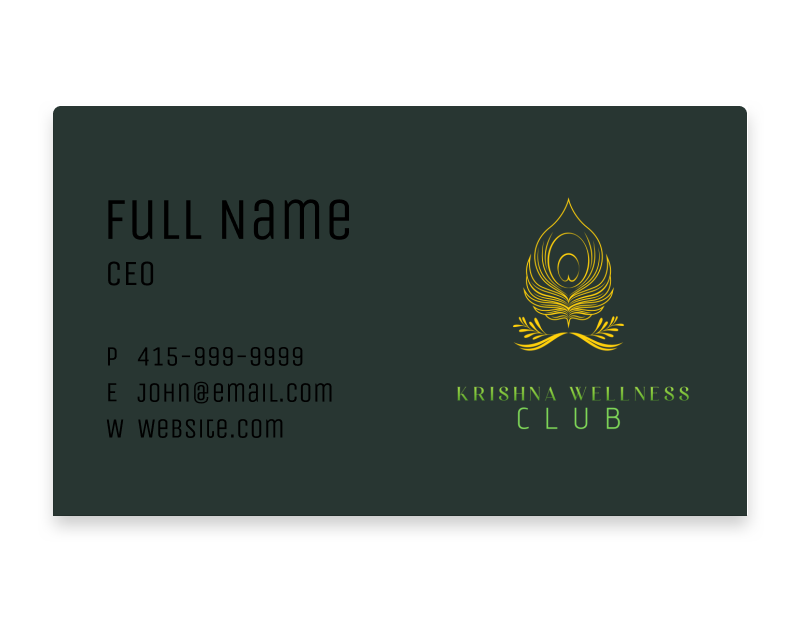 business card preview